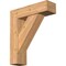 Ekena Millwork Traditional Craftsman Smooth Bracket w/ Offset Brace, Western Red Cedar, 7 1/2"W x 26"D x 30"H BKT0806X26X30TRA04SWR - alternate 1